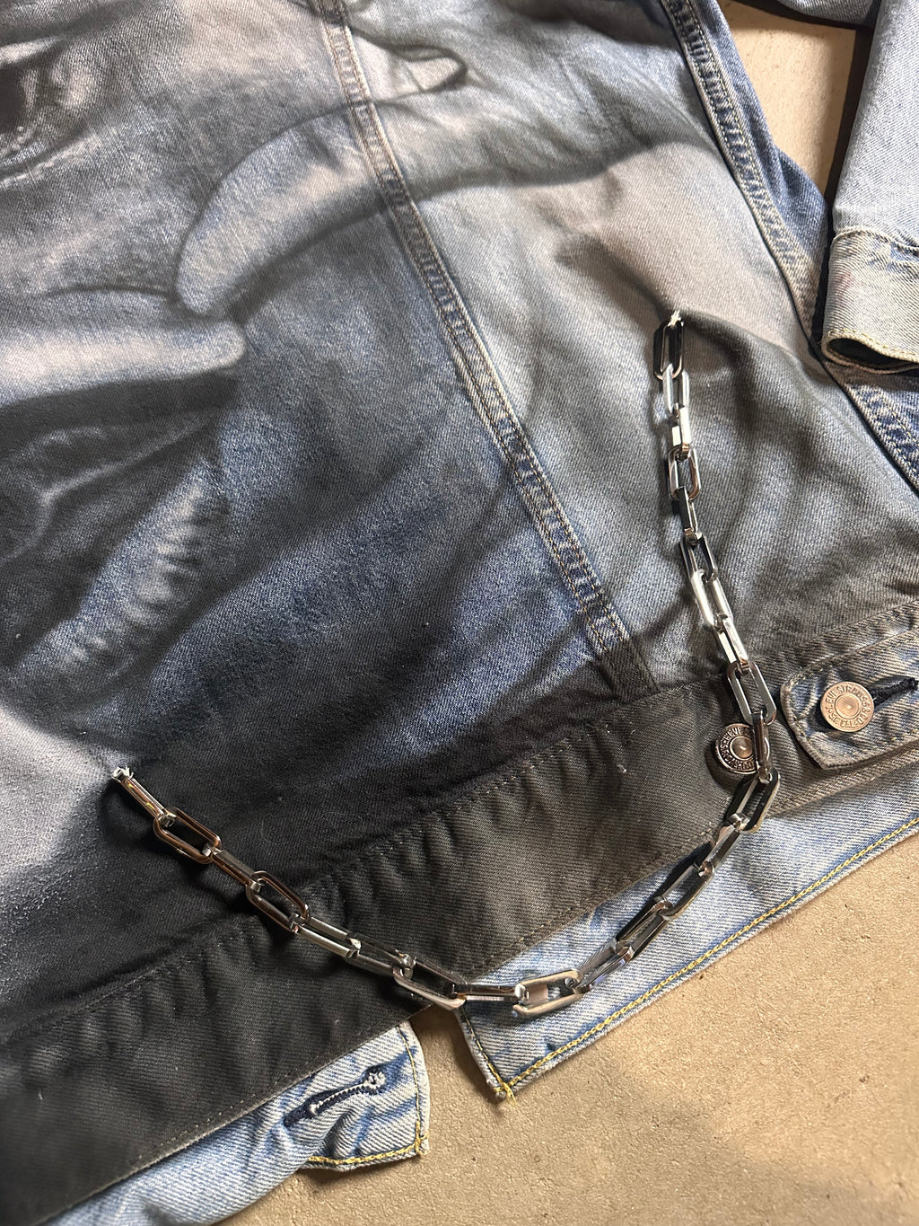 YOUNG DOLPH AIRBRUSHED VINTAGE LEVIS JACKET
