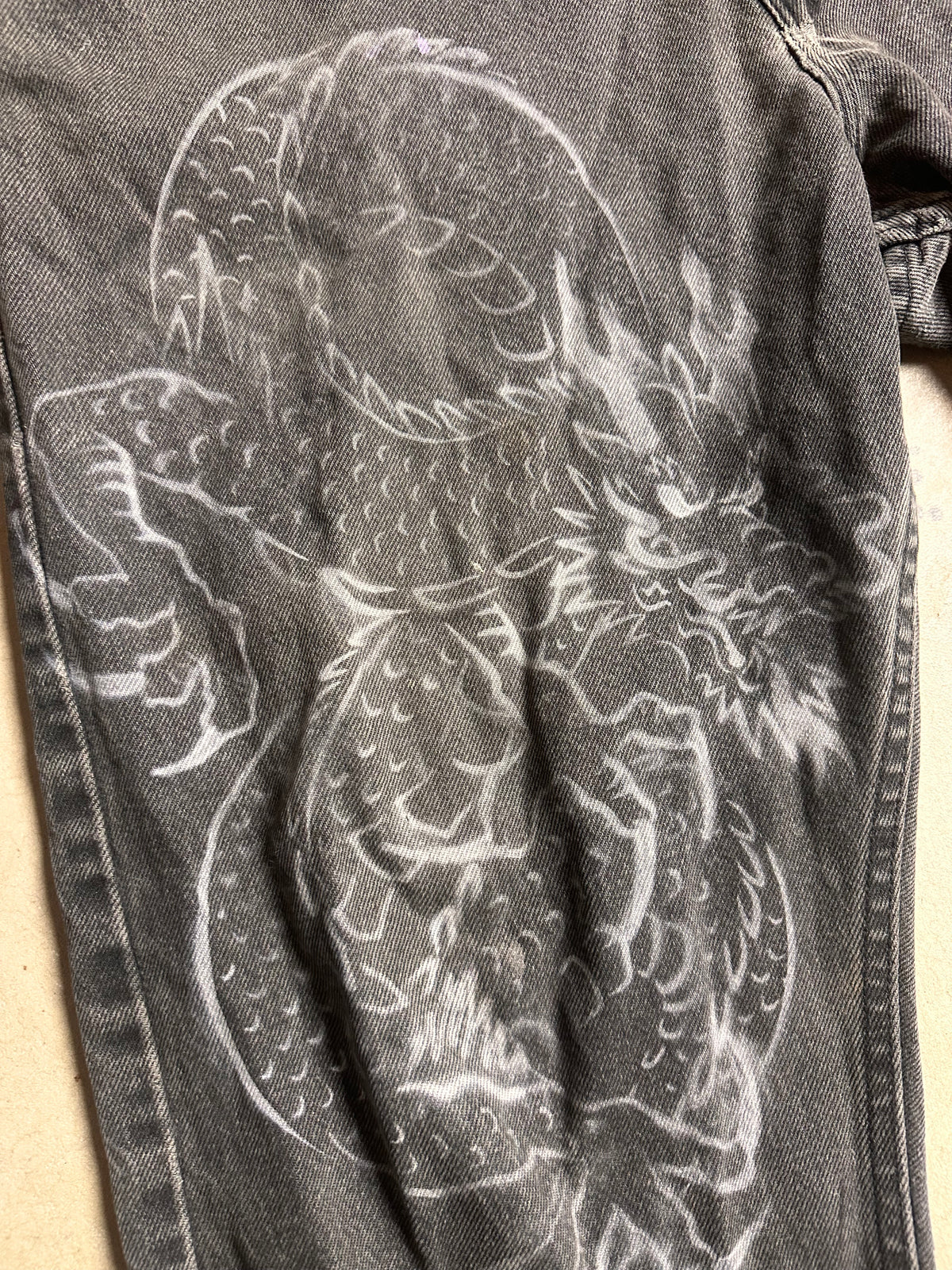 AIRBRUSHED VINTAGE WRANGLER JEANS