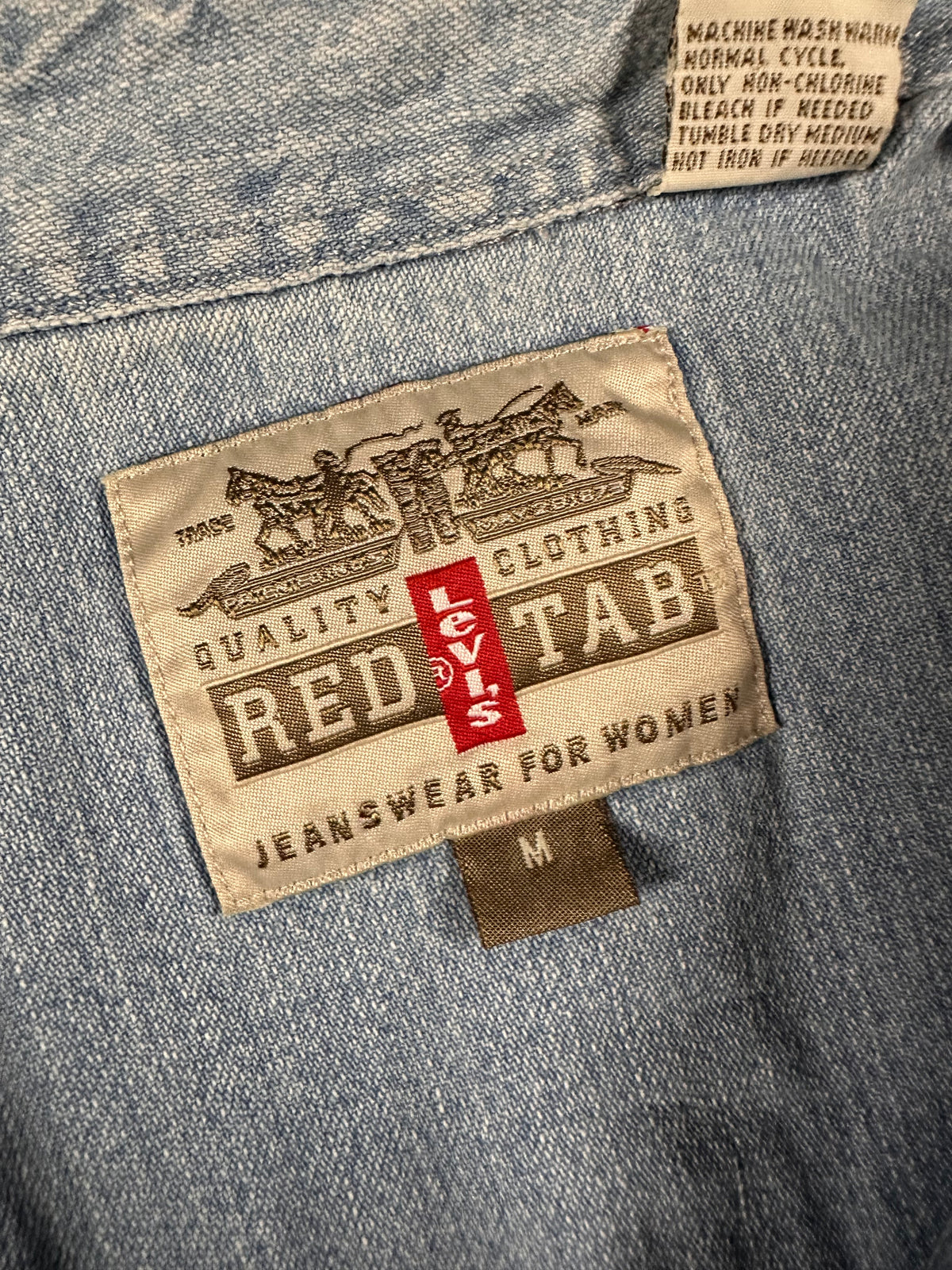 GRIM REAPER LEVIS DENIM BUTTON-UP