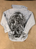 GRIM REAPER LEVIS DENIM BUTTON-UP