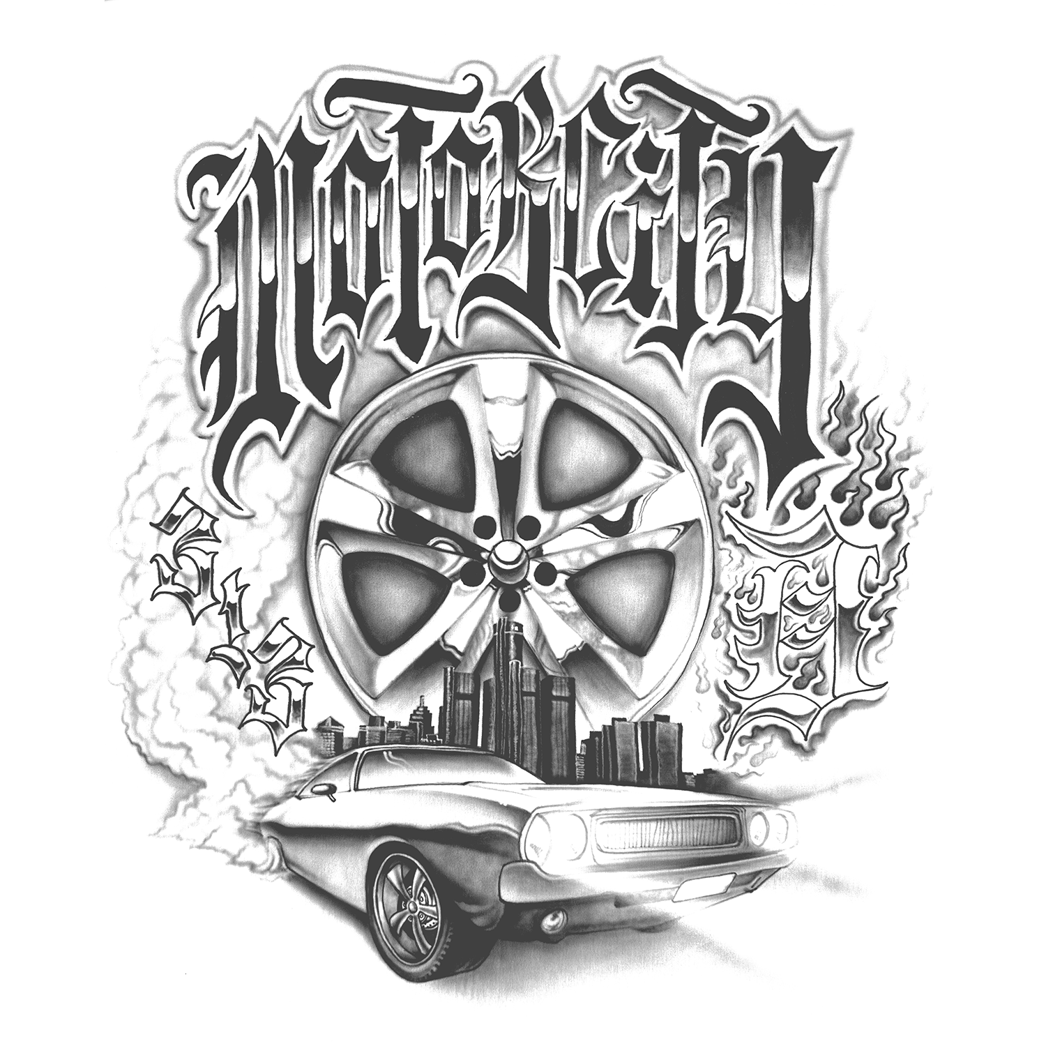 The Ghost of Motorcity T-Shirt image 3