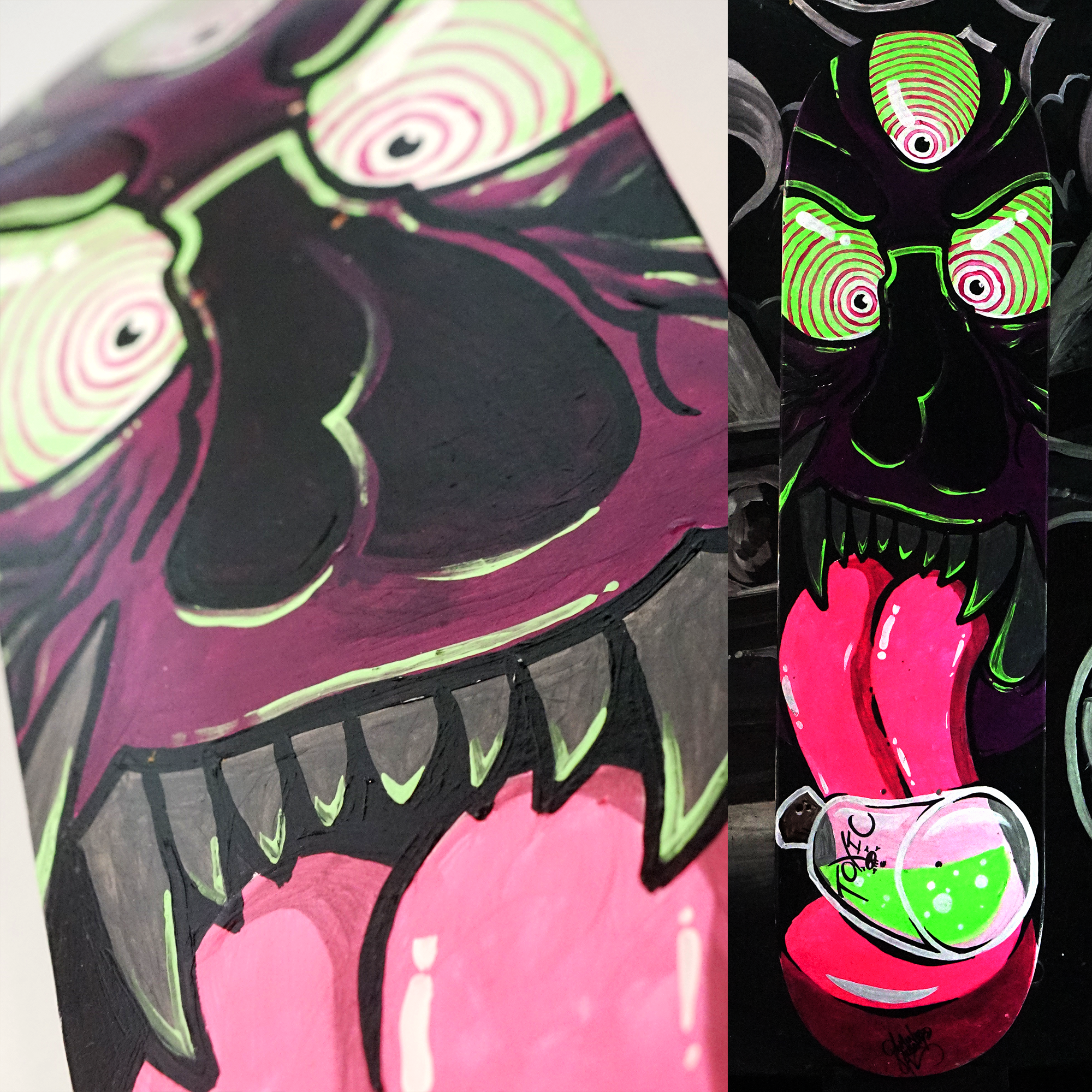 Toxic 8'' Skateboard Deck image 0